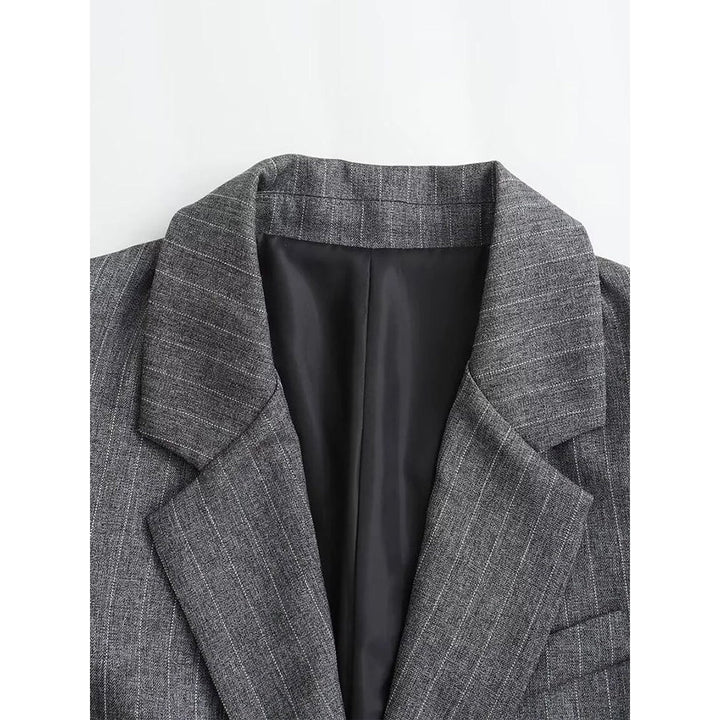 Women's Pinstripe Blazer, detail view 3