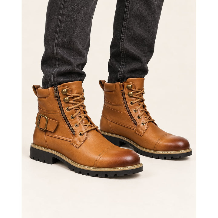 Men's Combat Boots, front view 2