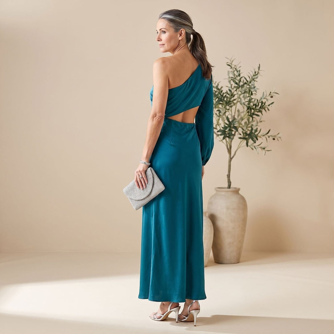 Women's One Shoulder Maxi Dress, detail view 2
