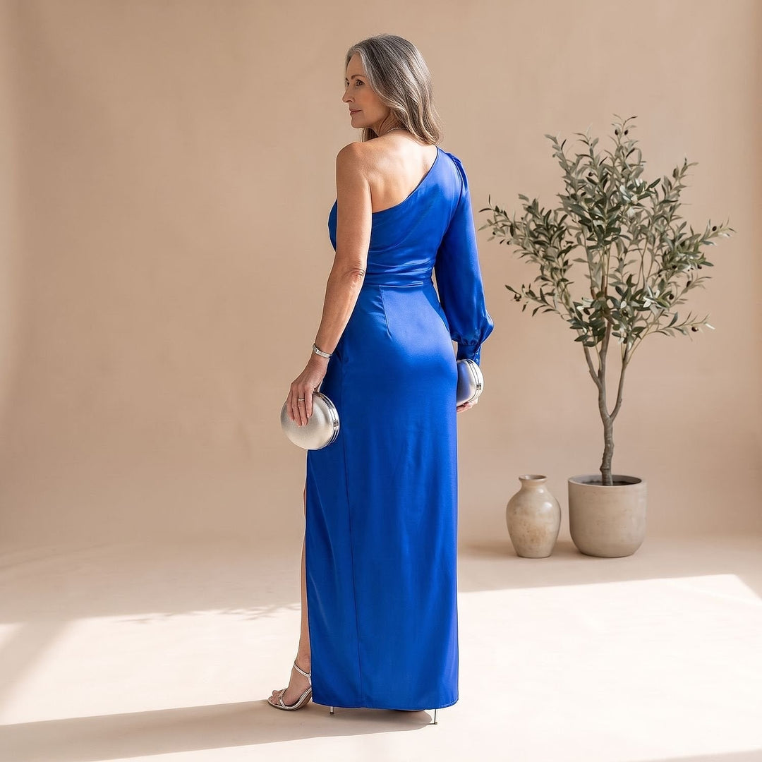 Women's One Shoulder Maxi Dress, detail view 3