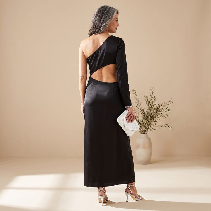 Women's One Shoulder Maxi Dress, detail view 6