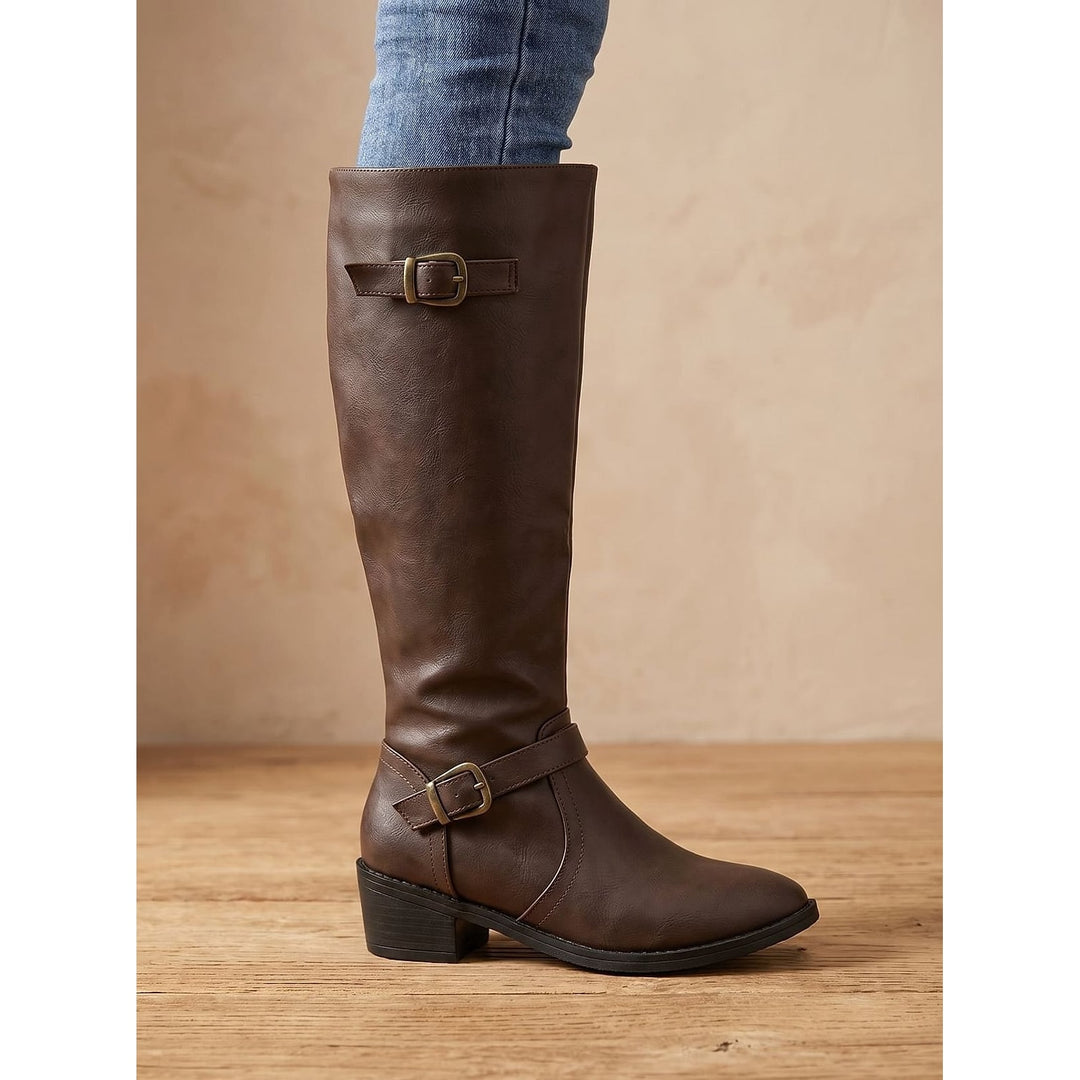 Women's Knee High Riding Boots, side view