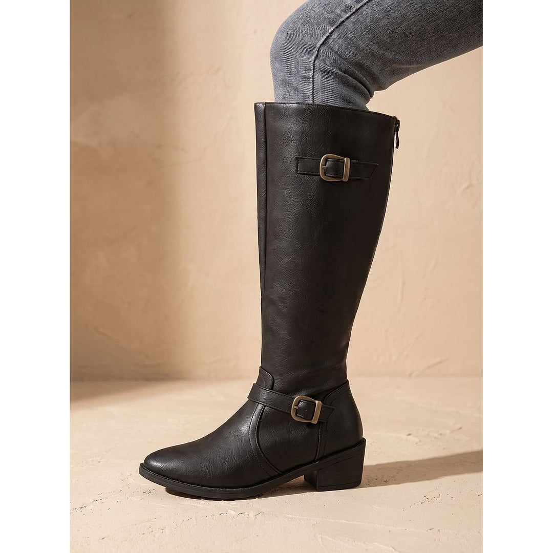 Women's Knee High Riding Boots, side view 2
