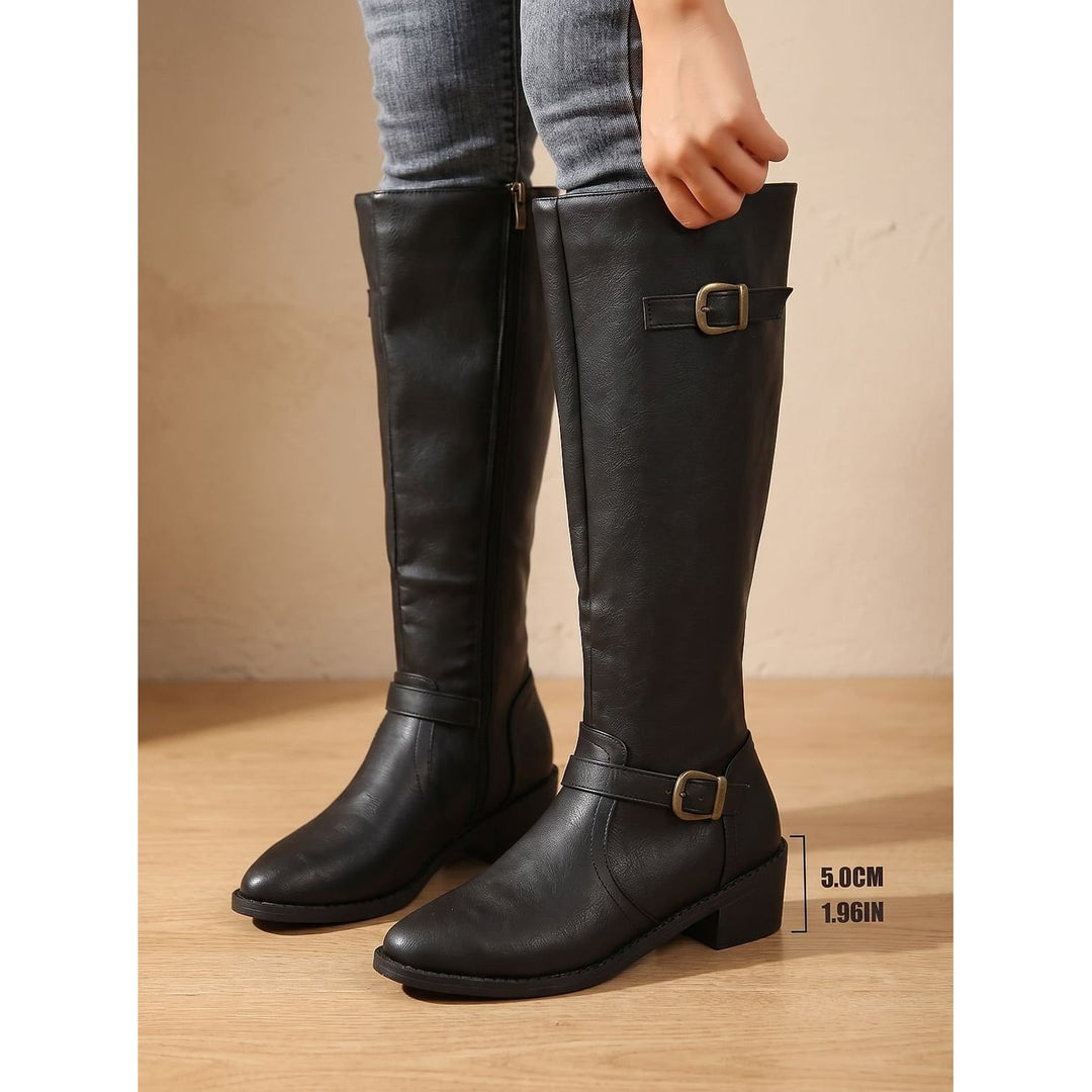 Women's Knee High Riding Boots, detail view