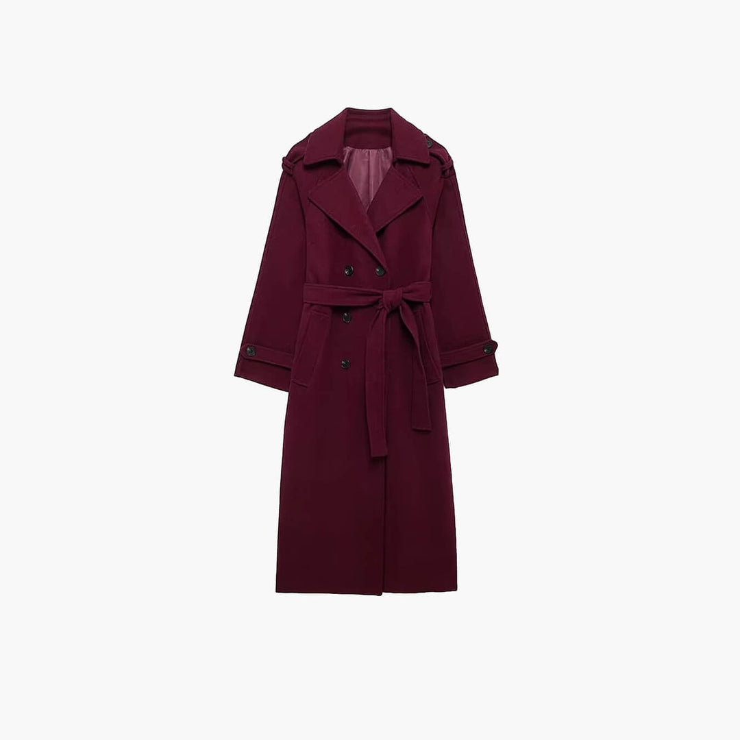 Women's Wool Trench Coat, detail view 4