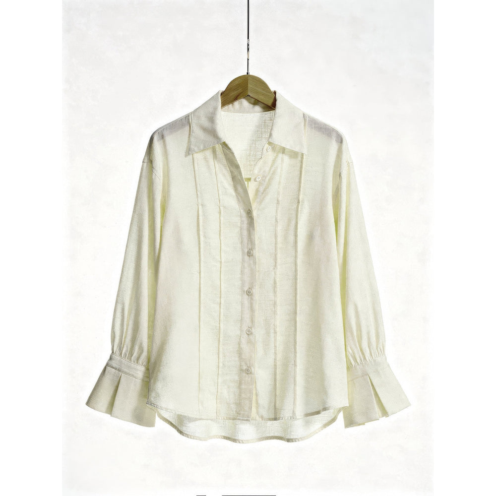 Women's Flared Cuff Blouse, front view