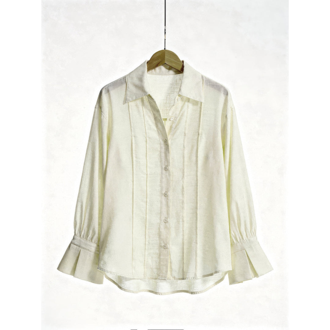 Women's Flared Cuff Blouse, front view