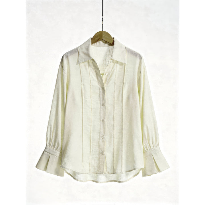 Women's Flared Cuff Blouse, front view