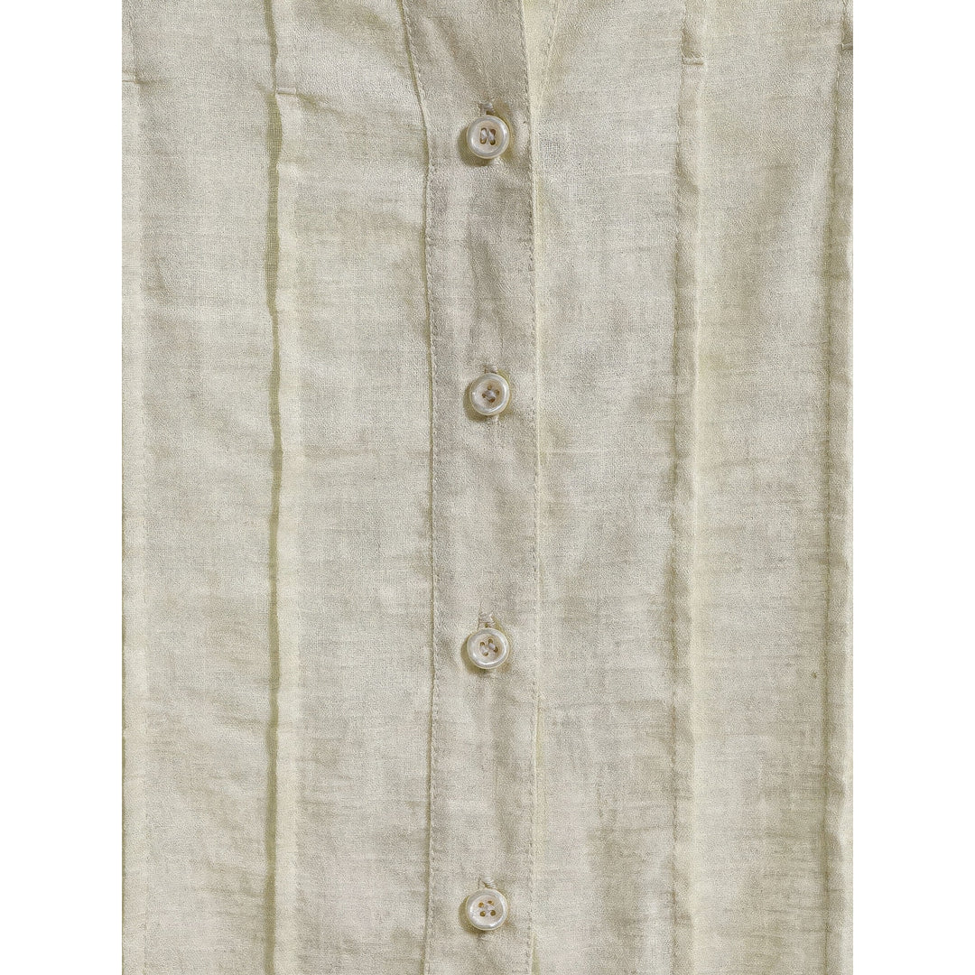 Women's Flared Cuff Blouse, detail view