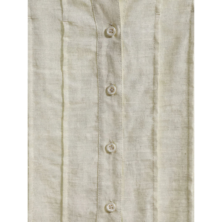 Women's Flared Cuff Blouse, detail view
