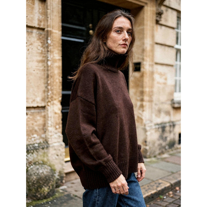 Women's Chunky Turtleneck Sweater, front view 2