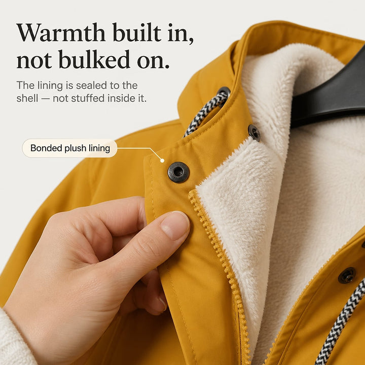 Women's Fleece Lined Jacket, detail view