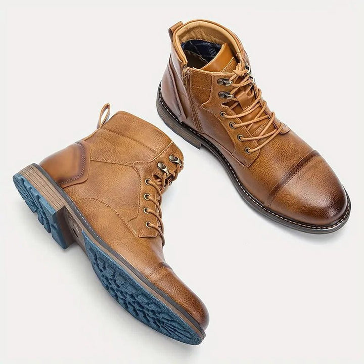 Men's Cap Toe Lace Up Boots, detail view 2