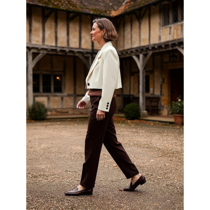 Women's Cropped Blazer, side view
