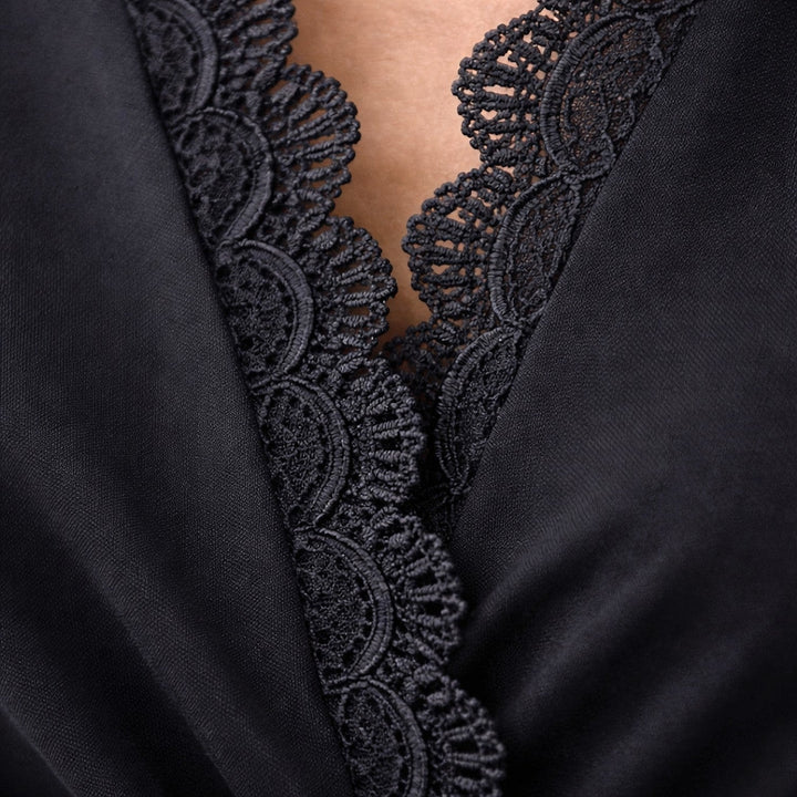 Women's Black Midi Dress, detail view 2