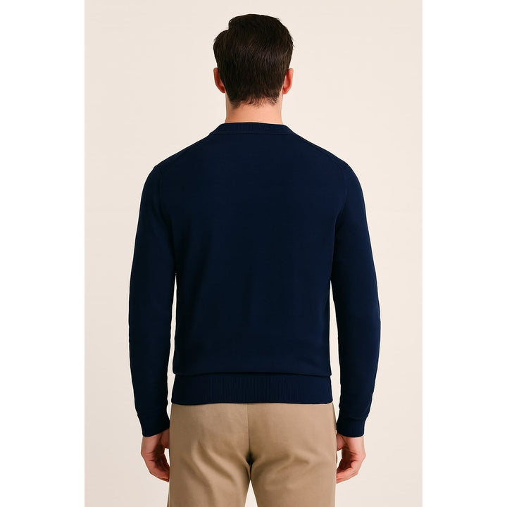 Men's V Neck Sweater, back view