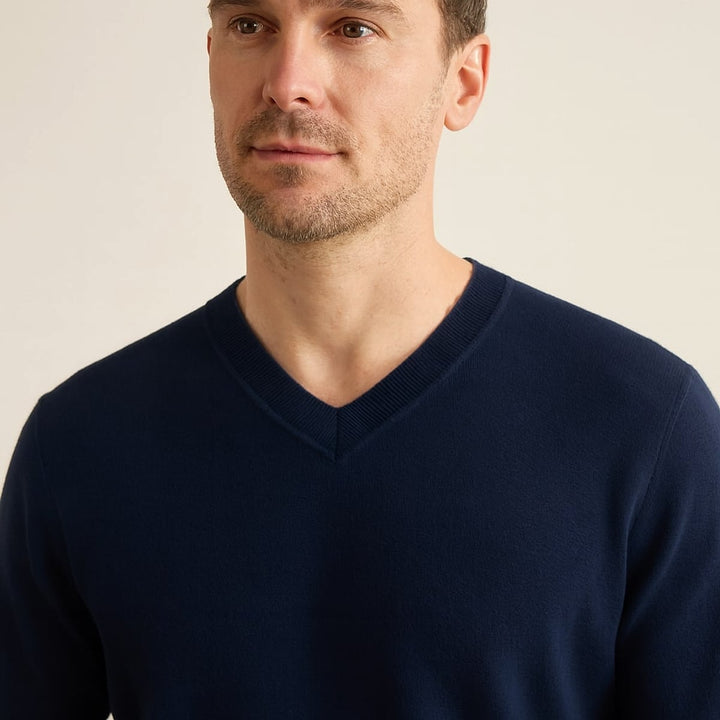 Men's V Neck Sweater, detail view