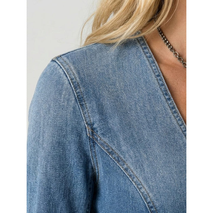 Women's Denim Shirt Dress, detail view
