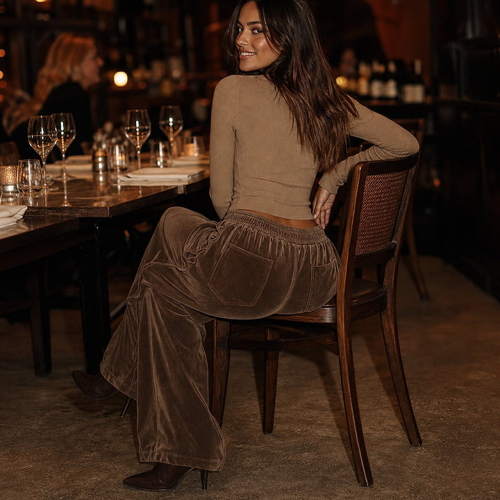 Women’s Corduroy Wide Leg Pants, detail view 2