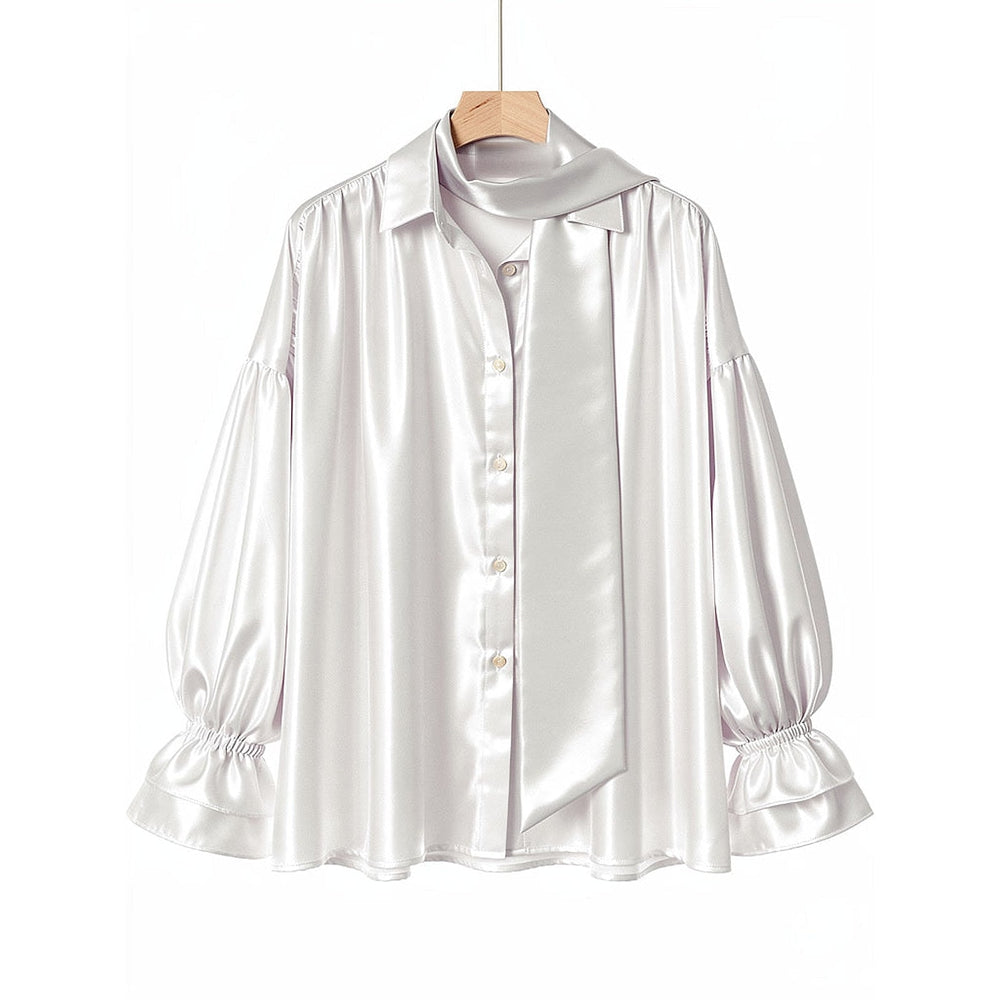 Women's Puff Sleeve Blouse, front view