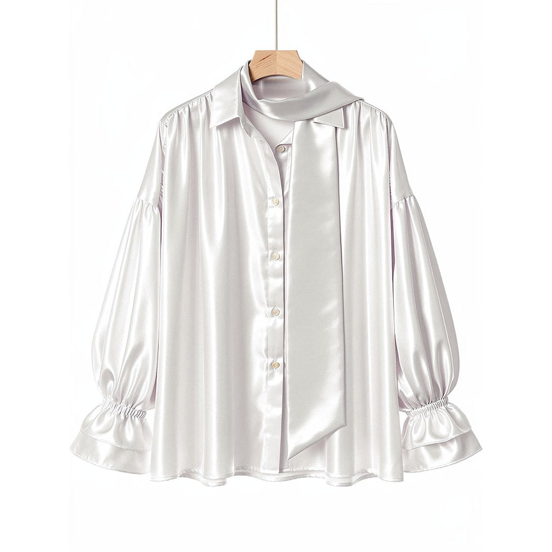 Women's Puff Sleeve Blouse, front view