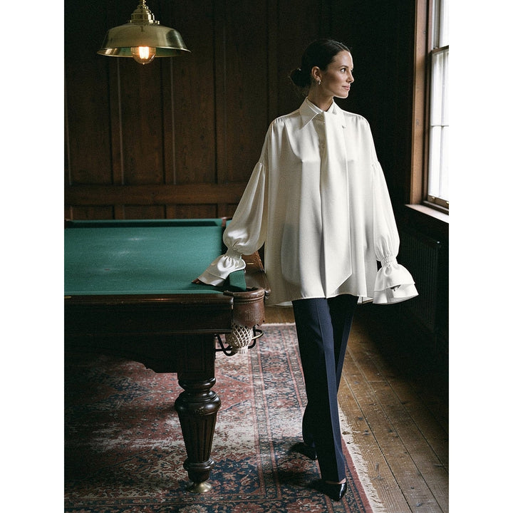 Women's Puff Sleeve Blouse, front view 2