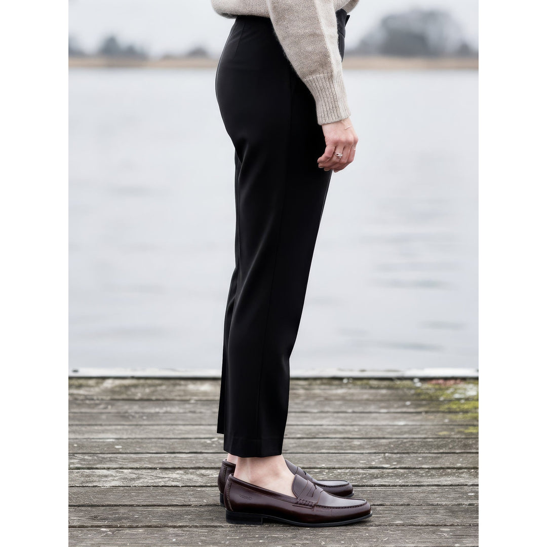 Women's Black Dress Pants, side view
