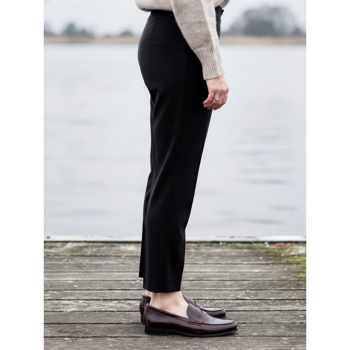 Women's Black Dress Pants, side view