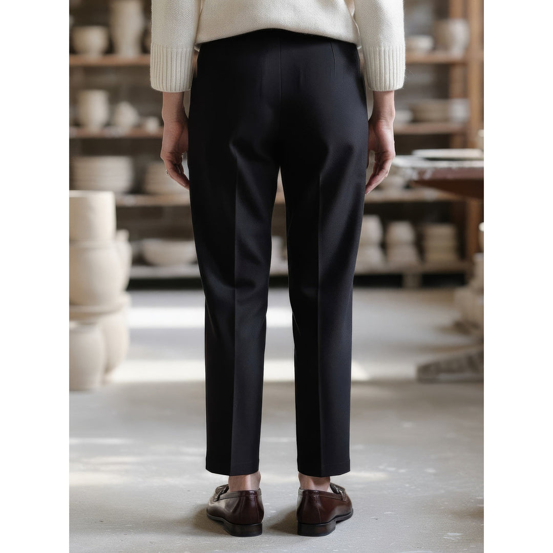 Women's Black Dress Pants, back view