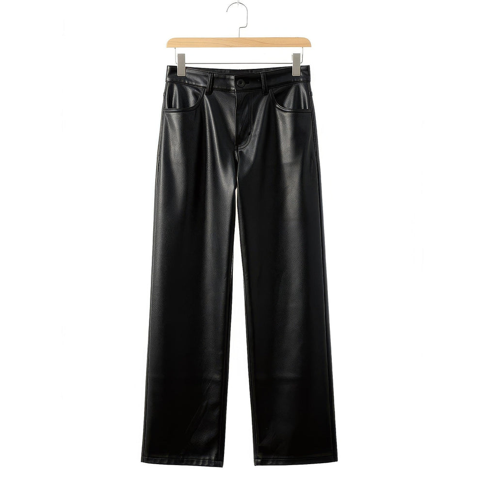 Women's Faux Leather Pants, front view