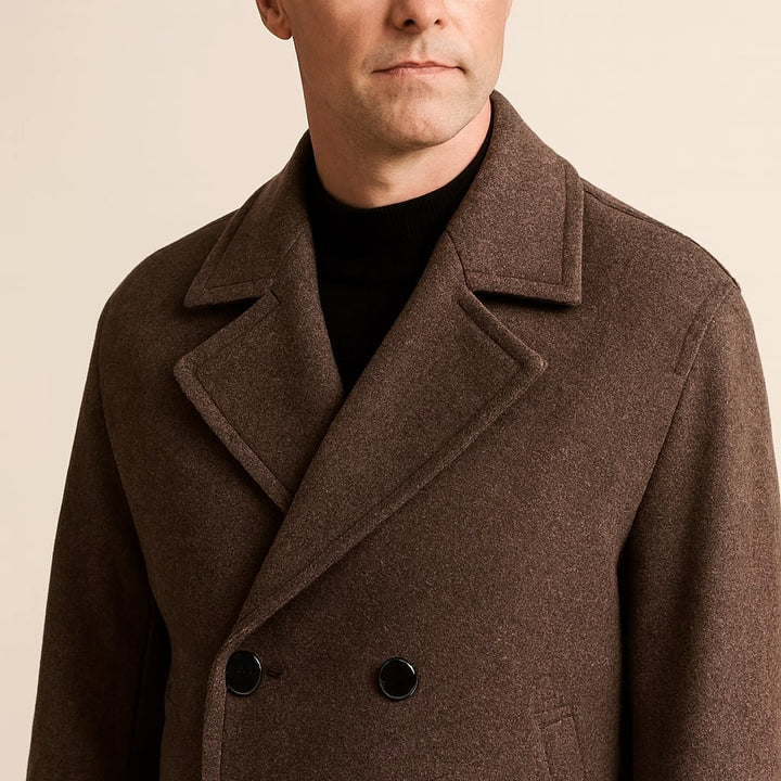 Men's Pea Coat, detail view