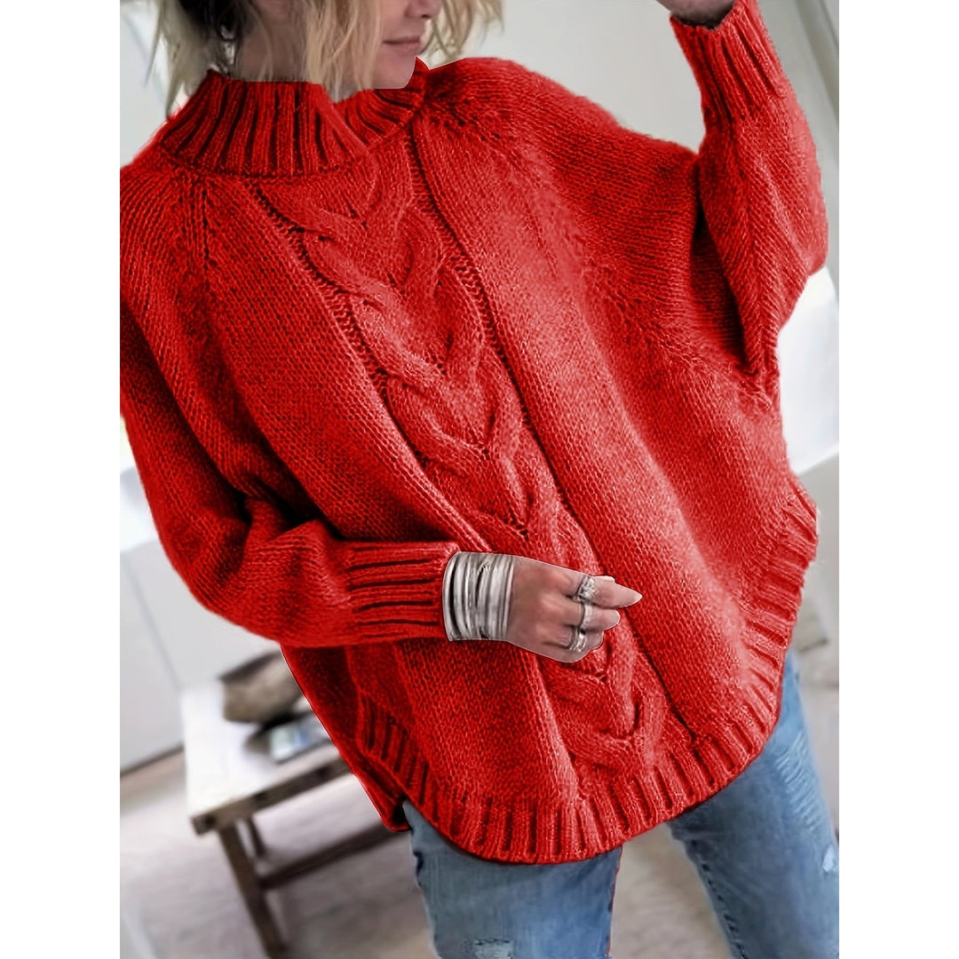 Women's Cable Knit Sweater, detail view 5