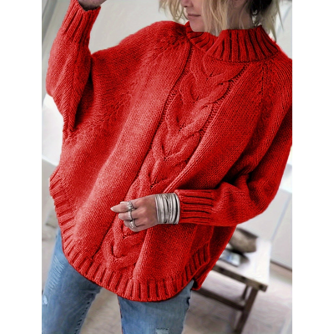 Women's Cable Knit Sweater, detail view 2
