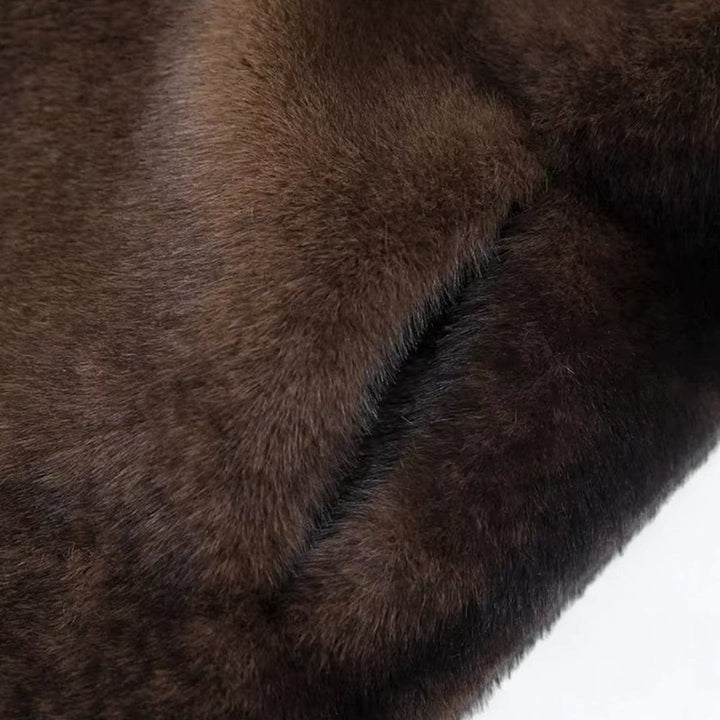 Women's Long Winter Coat, detail view