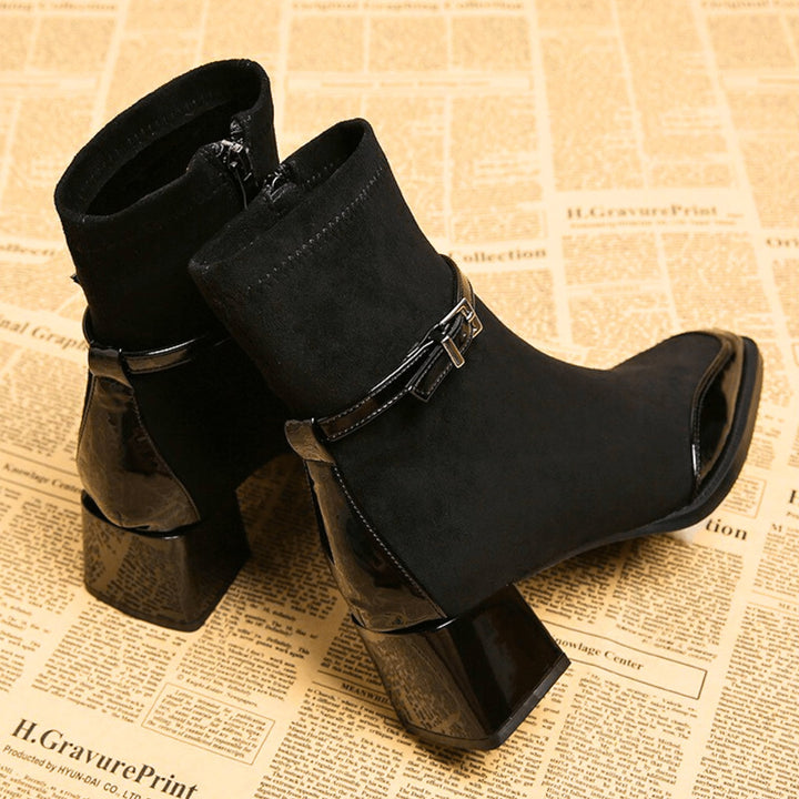 Women's Square Toe Ankle Boots, detail view