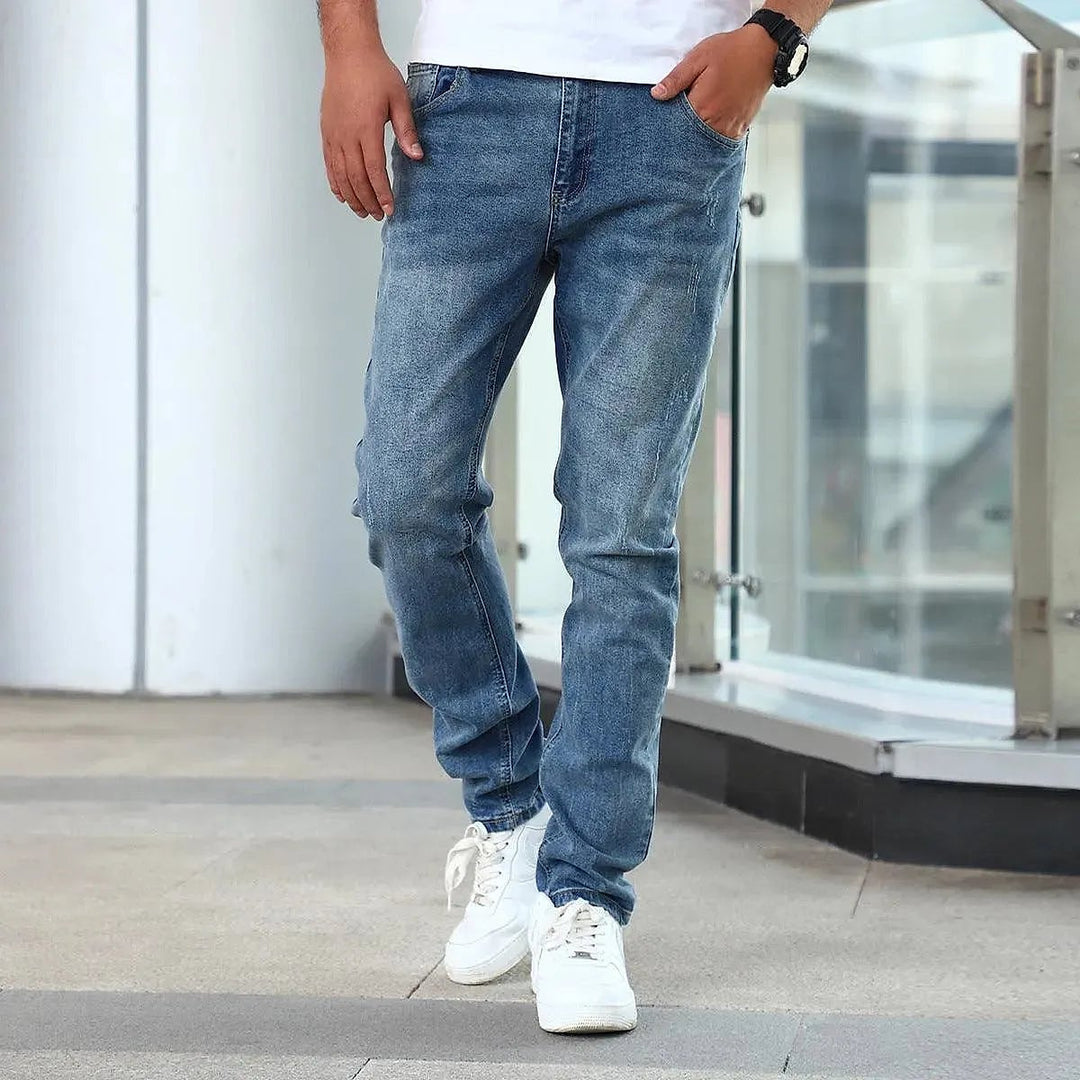Men's Slim Fit Tapered Jeans, front view
