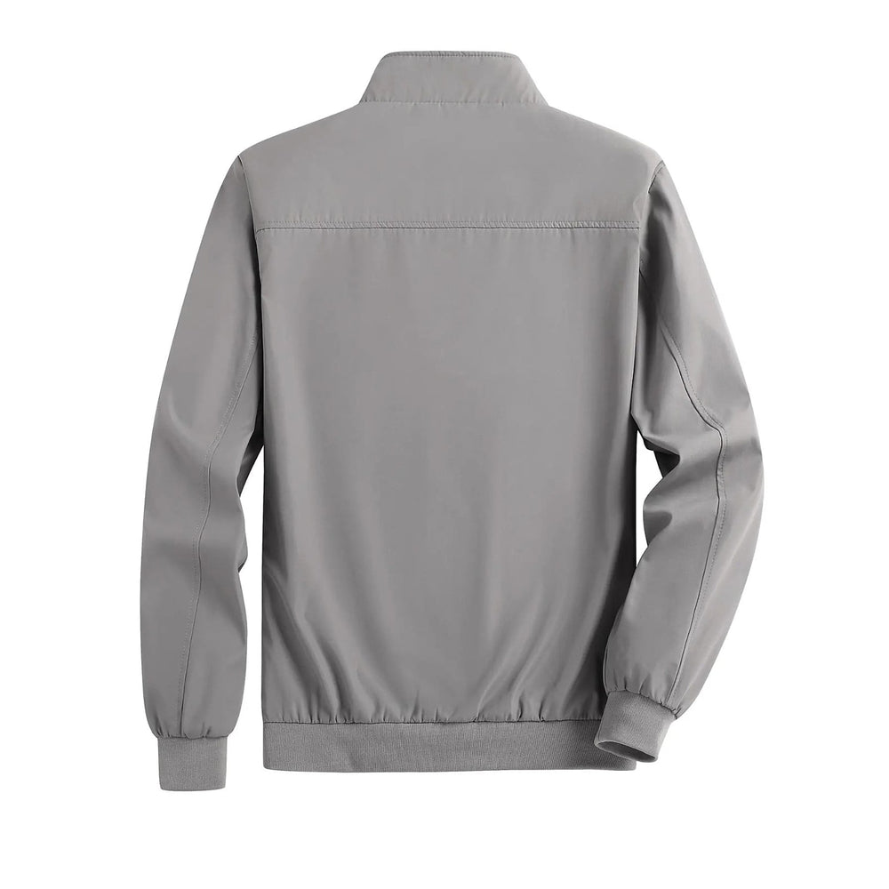 Men's Stand Collar Jacket, back view