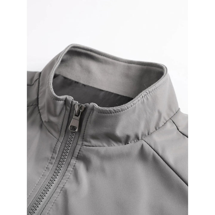 Men's Stand Collar Jacket, detail view