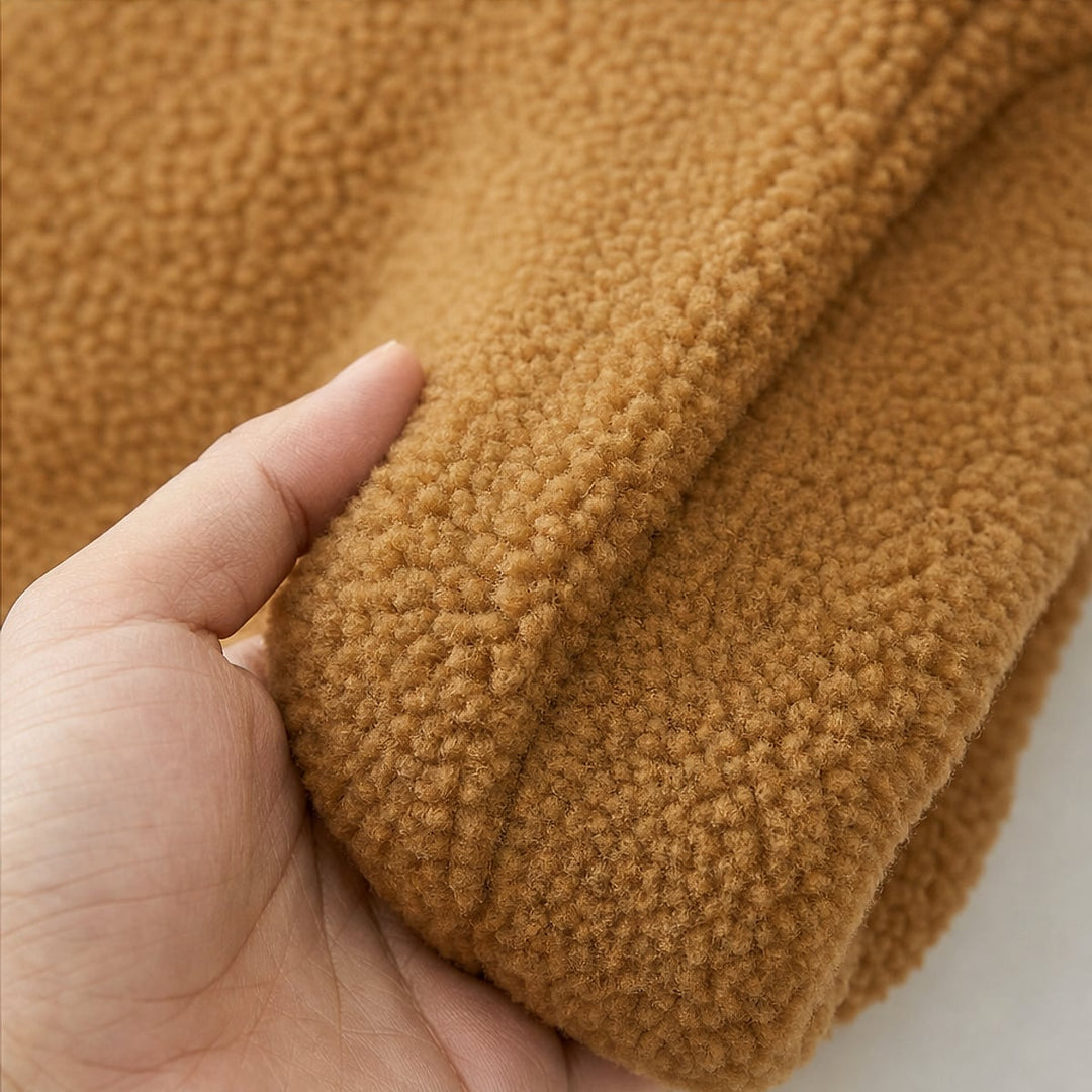 Women's Plush Zipper-Up Jacket, detail view 6