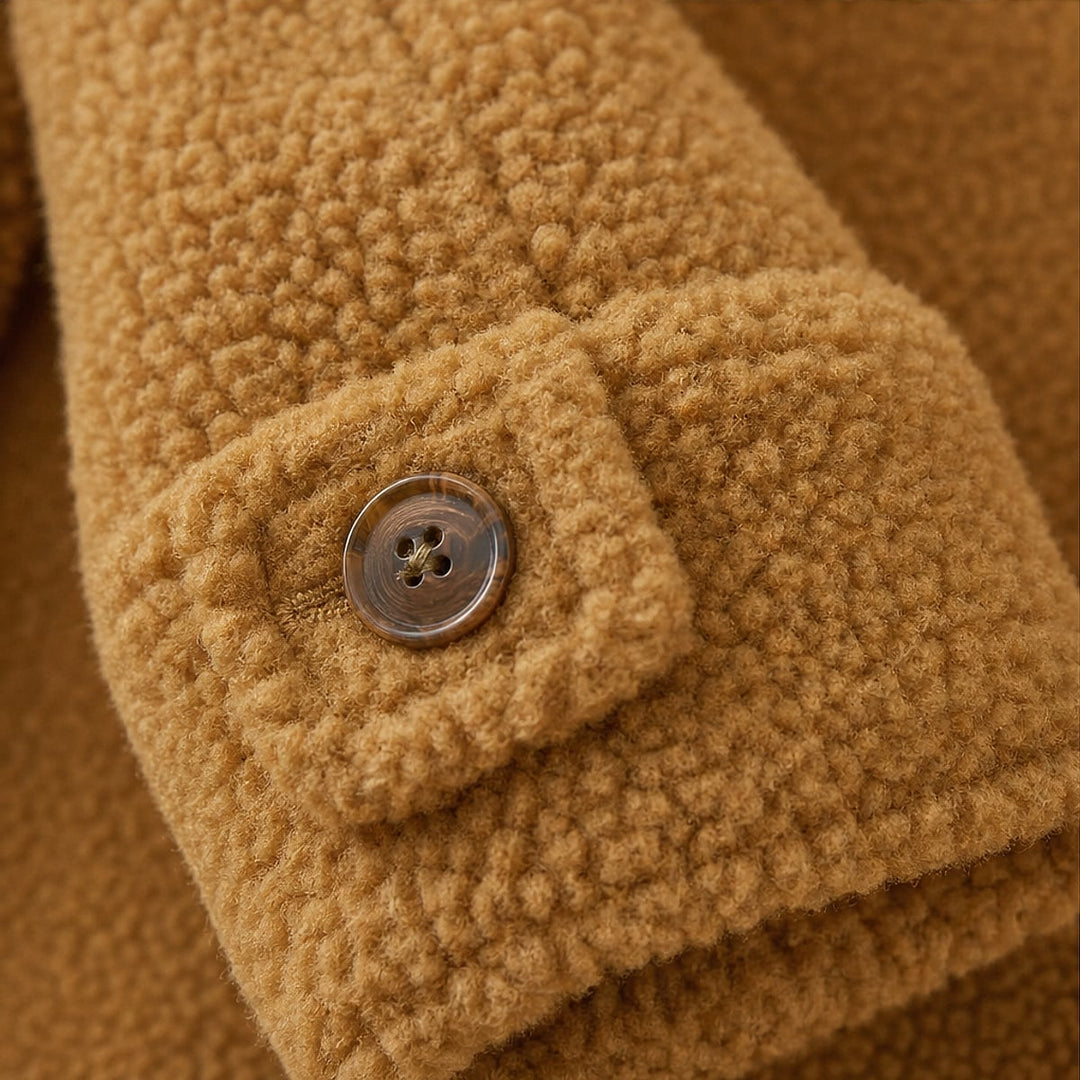 Women's Plush Zipper-Up Jacket, detail view 5