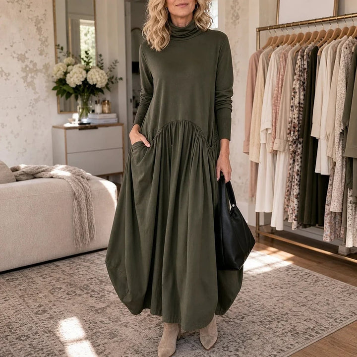 Women's High Neck Maxi Dress, detail view 2