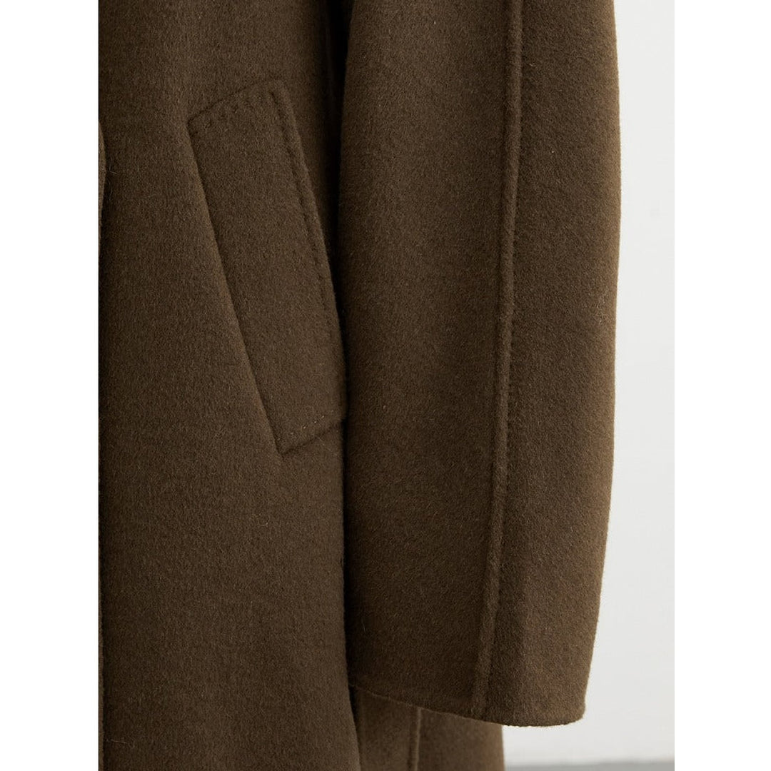 Women's Belted Wool Maxi Coat, detail view 2