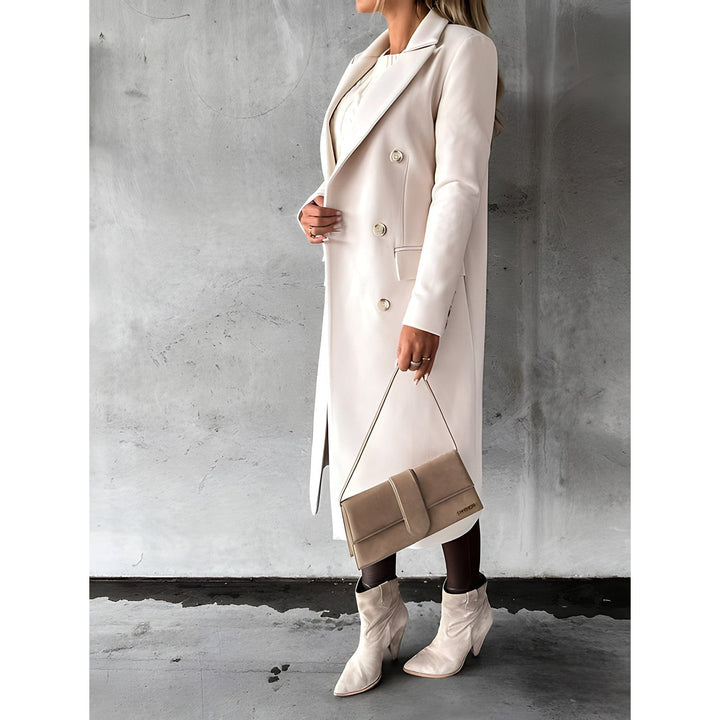 Women's Long Coat, front view 2