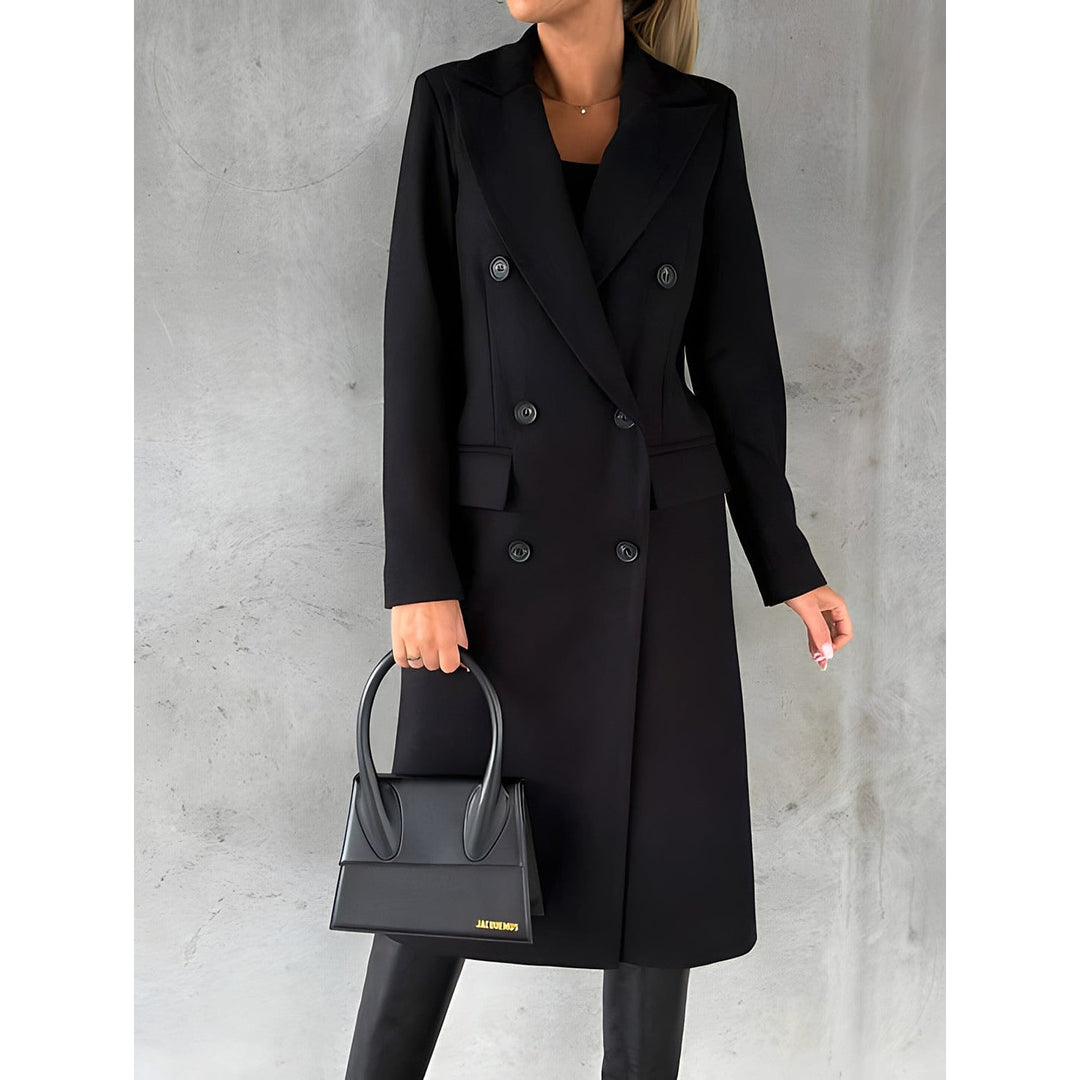 Women's Long Coat, front view 5