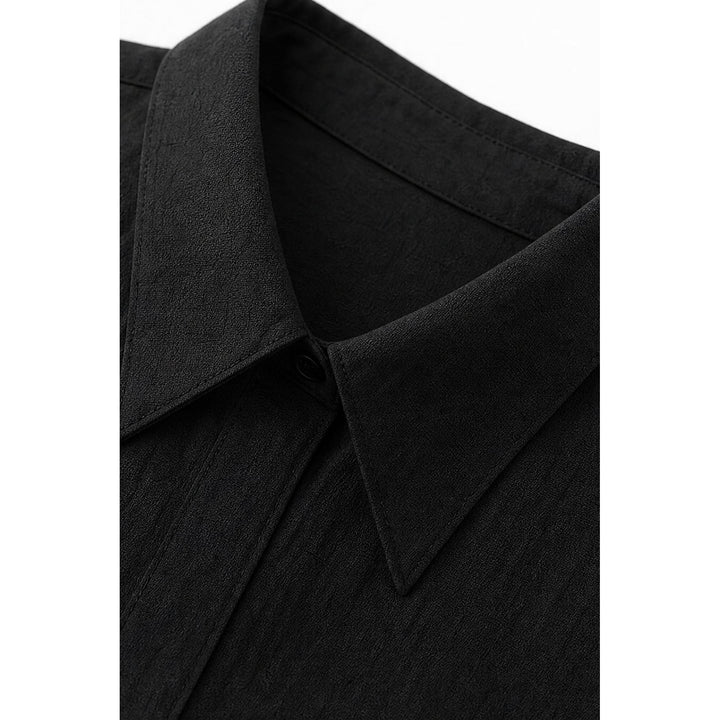 Women's Belted Maxi Shirt Dress, detail view 5