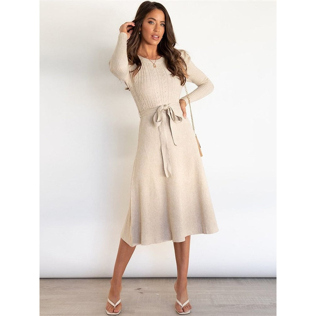 Women's Knit Midi Dress, front view