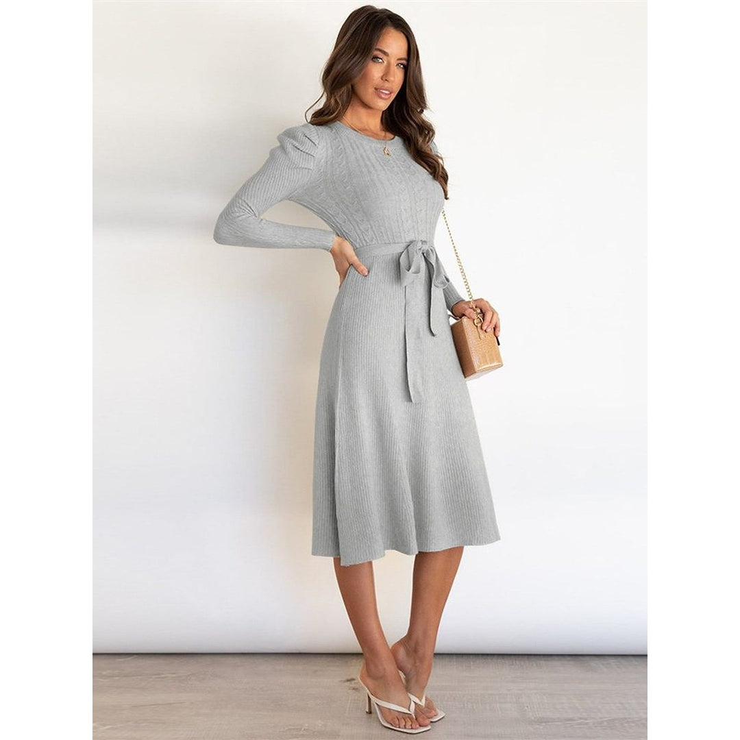 Women's Knit Midi Dress, front view 2