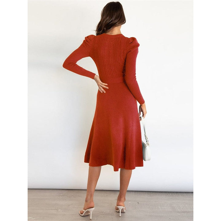 Women's Knit Midi Dress, detail view