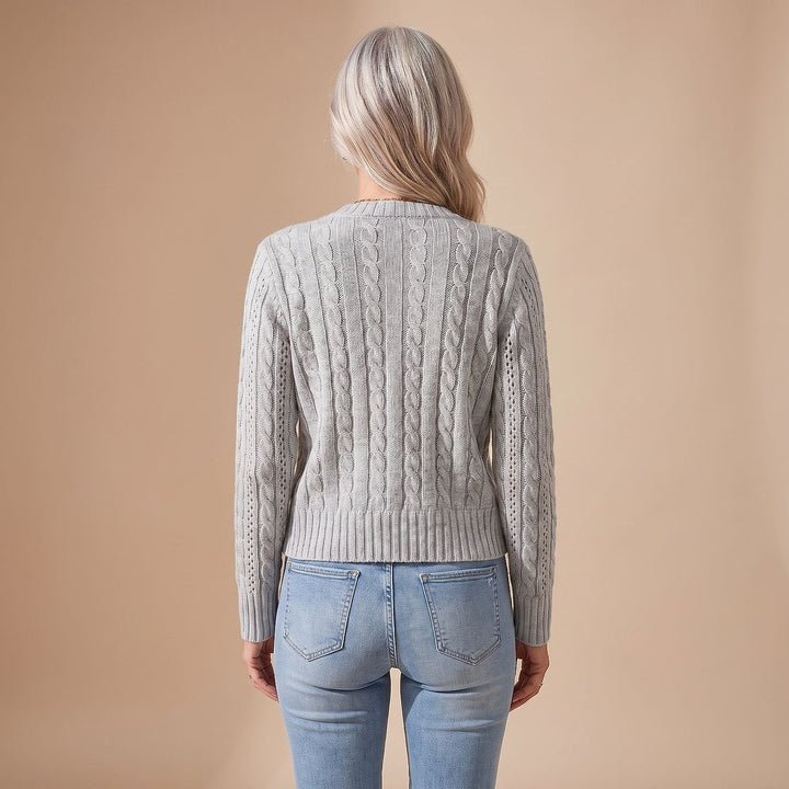 Women's Cropped Cardigan, back view