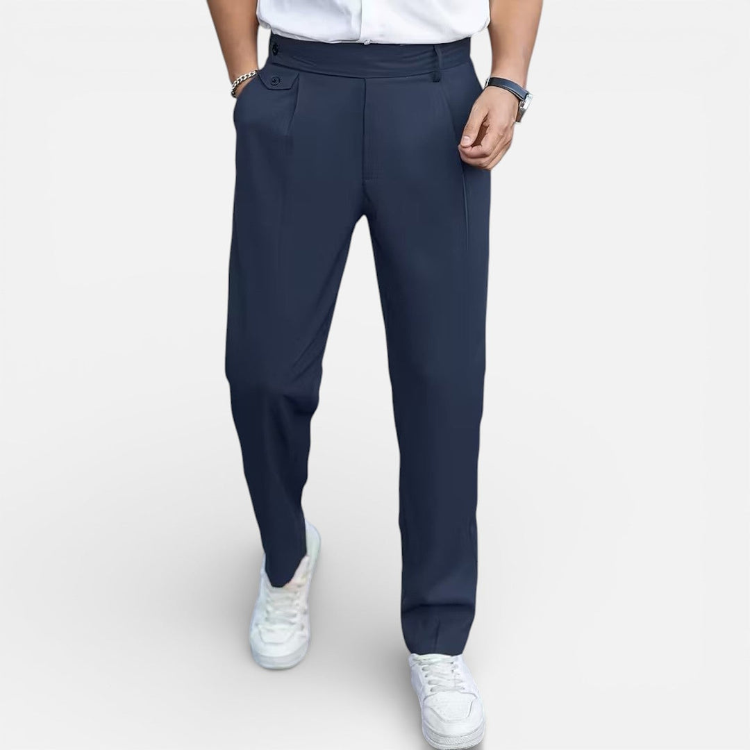 Men's Dress Pants in Navy, front view
